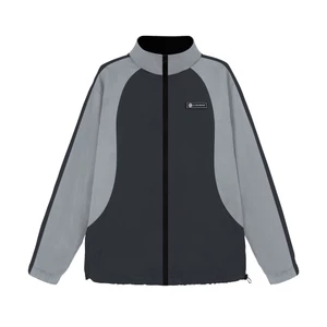 Áo Khoác Jacket Dù Unisex Form Rộng Local Brand iGB Basic Màu Xám