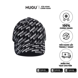 Mũ lưỡi trai họa tiết chính hãng HUGU Space Cap màu đen