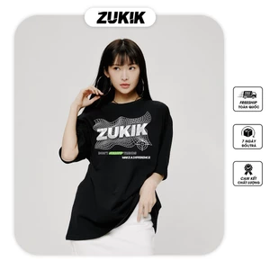 Áo thun tee phông nam nữ tay lỡ oversize form rộng ZUKIK - Wave