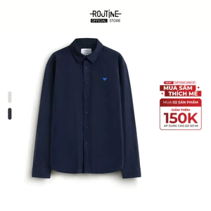 Áo Sơ Mi Nam Tay Dài Oxford Thêu Form Loose - Routine 10F24SHL015R2