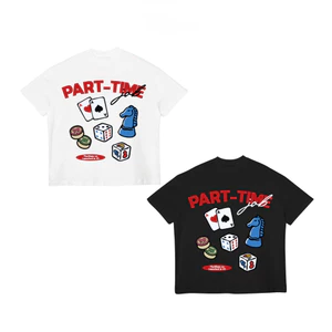 TheGlam CHÍNH HÃNG - Áo Thun Boxy UNISEX "PART-TIME JOB" Trắng/Đen - TS03-16