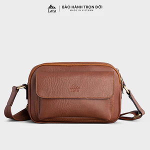 Túi Lata (Thời trang nam dáng ngang - Túi đeo chéo da TN26)