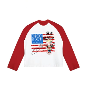 TheGlam CHÍNH HÃNG - Áo Thun Tay Dài “GLAM COUTURE 84” Raglan Form Boxy - TS03-06