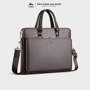 Cặp Công Sở Lata (Thời trang nam basic - Cặp da da thật CADA06)