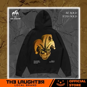 Local brand The Laughter - HOODIE GOLD - Áo MŨ NỈ DA CÁ