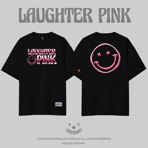 Local brand LAUGHTER PINK T-SHIRT  - Áo phông Oversize Streetwear