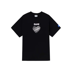 Áo Thun Unisex Local Brand MADE Heart / Black