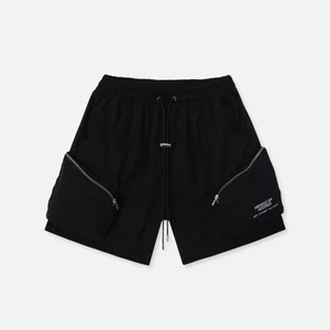 Quần Shorts NEEDS OF WISDOM Cargo Nylon Shorts - Black - Local Brand Chính Hãng