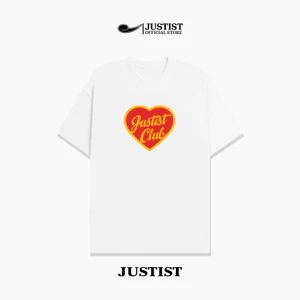 Áo Thun Nam Nữ unisex HEARTLOVE Cổ Tròn JUSTIST Basic Tay Ngắn TSJT007