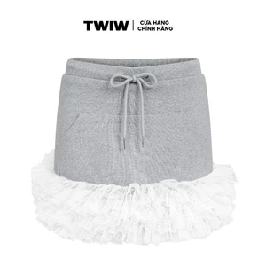 Chân váy nỉ mini thiết kế gấp nếp voan local brand HUGUxTHATSWHATIWANT - TWIW PORAPO