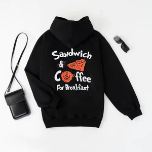 Áo Hoodie VATO Sandwich Form Rộng Nam Nữ Unisex_Áo Hoodie Mũ To Siêu Dày