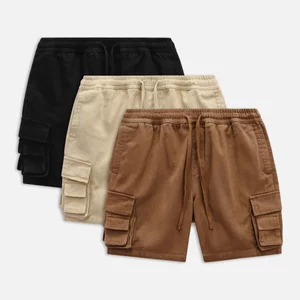 Quần Short Nam Cargo Khaki Basic, Chất Vải Jean Mộc Thoải Mái, QS0085,SOME HOW STORE