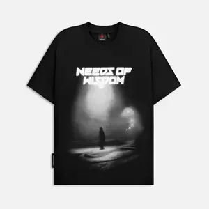 Áo thun NEEDS OF WISDOM Loneliness Tee - Black - Local Brand Chính Hãng