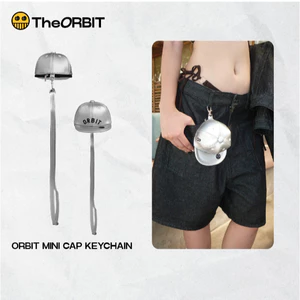 Phụ kiện The ORBIT - Mini CapKeychain 08 Silver Da - Phụ kiện móc khoá, nón đeo chéo, đựng đồ