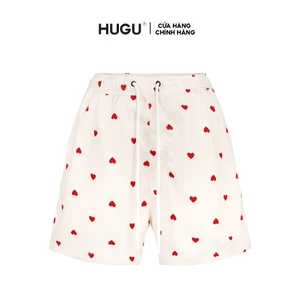 Quần đùi local brand HUGU - HEARTFELT SHORTS - quần form ngắn, họa tiết trái tim, chất liệu cotton - poly