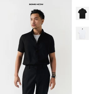  Áo Sơ Mi Nam Short Sleeves August GS, Chất Vải 30% Bamboo-30% Microfiber-35% Poly-5% Spandex, SM0158, SOME HOW STORE