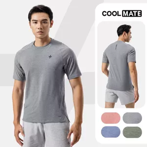 Áo thun nam thể thao tập Gym, Pickleball Training Comfort ExDry thoáng khí, thấm hút tốt Coolmate