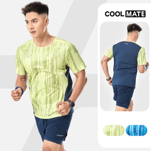 Áo thun thể thao nam chạy bộ Advanced Vent Tech Graphic Pixel siêu nhẹ giảm ma sát tối đa - Coolmate