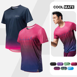 [GIÁ TỐT TRÊN LIVE]Combo 2 áo thun thể thao chạy bộ graphic siêu nhẹ thấm hút đa dạng màu Coolmate