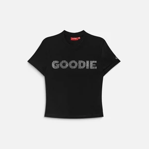 Áo thun NEEDS OF WISDOM Rhinestone Goodie Baby Tee - Black - Local Brand Chính Hãng