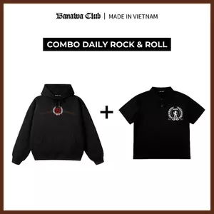 [COMBO TIẾT KIỆM] Banawa Combo 2 Áo Hoodie Áo Polo Chất Liệu Cotton Bling Fearless Combo Unisex