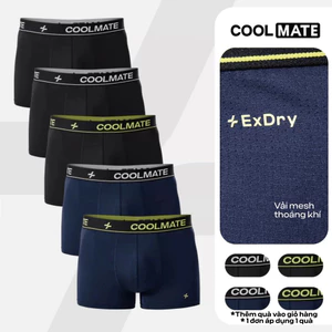 [GIÁ TỐT TRÊN LIVE][MUA 5 TẶNG 1]Combo 5 Quần Lót Nam Trunk AirMax Mesh Thoáng mát, Nhanh Khô, Co giãn - Coolmate