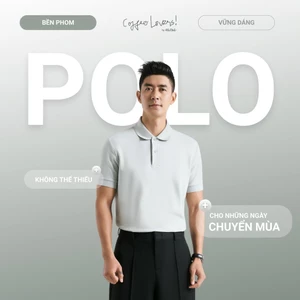 Áo Polo Nam Tay Ngắn Vải S.Café Bo Cổ Gân Form Fitted - Routine 10S25POL028