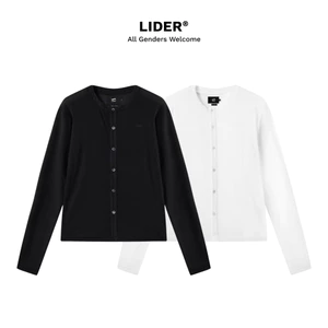 Áo Khoác Cardigan Boxy Ôm Body Unisex Mỏng Nhẹ LIDER HAZEL CARDIGAN - Caramel/Fog Grey/Black/Pearl