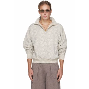 Áo Sweater Half-Zip Nam Dust Bloom Màu Be - BEUTER® MS DUST BLOOM HALF-ZIP SWEATER - BEIGE
