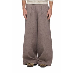 Quần Ống Rộng Xếp Ly Nam Màu Raven - BEUTER® MS PLEATED WIDE-LEG PANTS - RAVEN