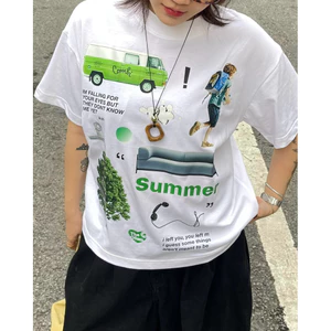 TheGlam CHÍNH HÃNG - Áo Thun Trắng "DAILY LIFE" UNISEX Form Boxy - TS02-09