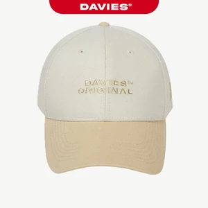 Mũ lưỡi trai nam nữ DAVIES thêu đẹp màu Be Two Color Baseball Cap local brand Davies| D-HAT07