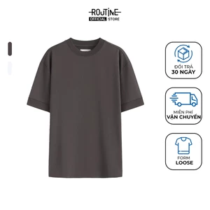 Áo Thun Tay Ngắn Vải French Terry Form Loose - Routine 10F24TSS048