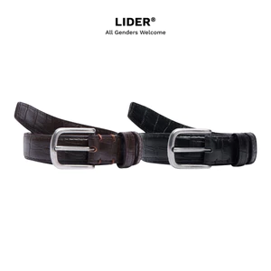 Thắt Lưng Da Vân Bản Nhỏ LIDER SLIM LEATHER BELT