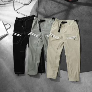  Jogger Nam Relaxed Belt White Opening, Chất Vải 90% Nylon-10% Spandex Thoải Mái, JG0008, SOME HOW STORE