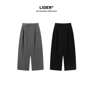 Quần Tây Ống Rộng Unisex LIDER FLOW PLEAT TROUSERS