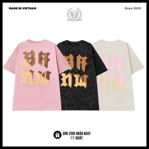Áo Thun Wash Unisex Banawa - Tee BANW Monogram | Local Brand Chính Hãng