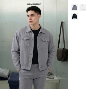  Áo Khoác Nam Boxy Denim Trucker, Chất Vải Denim Thoải Mái, AK0090, SOME HOW STORE