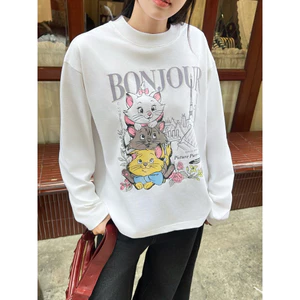 TheGlam CHÍNH HÃNG - Áo Thun Tay Dài  UNISEX “BONJOUR” Màu Trắng - TS06-15