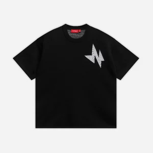 Áo thun NEEDS OF WISDOM N Logo Knit Tee - Black - Local Brand Chính Hãng