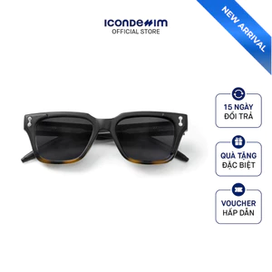 Mắt Kính Nam ICONDENIM Gọng Mắt Mèo Vuông Đen Trong KIID0031
