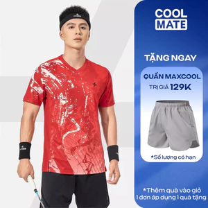 [TẶNG QUẦN SHORT]Áo thun thể thao nam cầu lông, Pickleball IN Abstract Graphic thấm hút, nhanh khô, thoáng khí