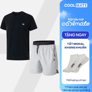 [TẶNG TẤT]Set thể thao nam Áo Thun Promax-S1 + Quần 6 inch đai siêu co giãn, set Pickleball Coolmate