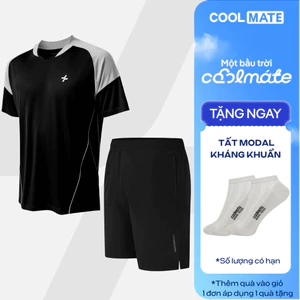 [TẶNG TẤT]Set thể thao nam nam pickleball Áo phối bo cổ và quần short 7inch thoáng khí thấm hút Coolmate