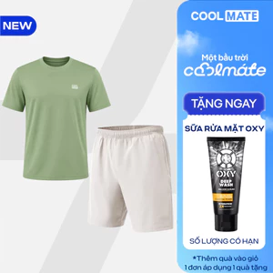[TẶNG SRM OXY]Set thể thao tập gym,Pickleball nam Áo Thun Essential + Quần Short 7inch thoáng khí Coolmate