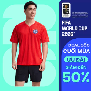 [GIÁ SỐC]Áo thun nam cổ V Jacquard Exdry ProActive World Cup áo đa năng thể thao bóng đá, mặc hàng ngày COOLMATE